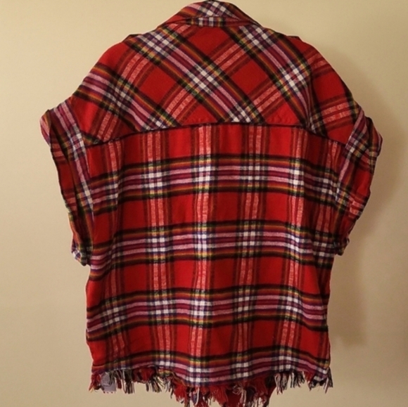 NWOT IRO Oversized Button-Down Plaid Flannel Shirt - Picture 9 of 12
